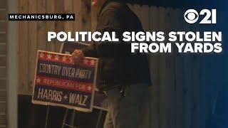 Neighborhood sees rise in election sign thefts in Cumberland County