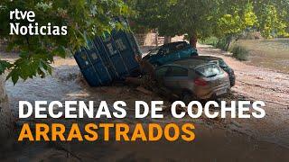 FUERTE RIADA por LLUVIAS TORRENCIALES causa graves DAÑOS MATERIALES en ALCALÁ del JÚCAR | RTVE