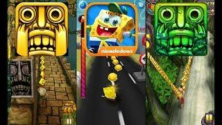 Temple Run Vs SpongeBob Game Station Vs Temple Run 2 Lost Jungle - Endless Run Gameplay