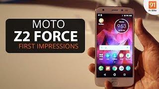 Moto Z2 Force: First Look | Hands on | Launch