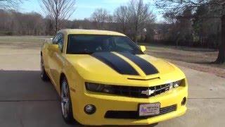 HD VIDEO 2011 CHEVROLET CAMARO 2SS YELLOW V8 USED FOR SALE INFO WWW SUNSETMOTORS COM