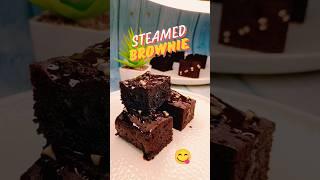 Steamed Chocolate Brownie | Chocolate Brownie | No Oven Dessert | Moist Fudgy