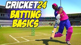 Cricket 24 Batting Basics Pro Controls and Arcade Controls