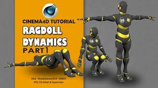 Cinema 4D Tutorial - Ragdoll Dynamics (Part 1)