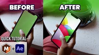 Tracking Green Screen | Adobe After Effects | Mocha AE