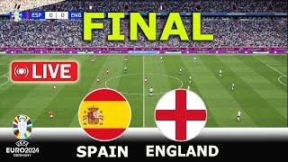 LIVE : SPAIN vs ENGLAND - FINAL | UEFA EURO 2024 - MATCH LIVE TODAY | REALISTIC PES GAMEPLAY