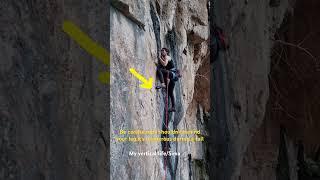 Be careful rope shouldn’t behind your leg,it’s dangerous during a fall, keep it true way