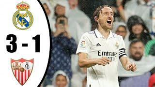 Real Madrid vs Sevilla 3-1 All Goals & Highlights 22/10/2022 HD