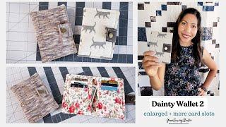 dainty wallet 2 - enlarged version - how to sew bifold wallet