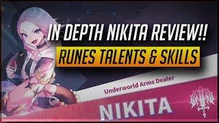 [KC] In Depth Nikita Review!! The Gunslinger Girl! Skills Talents & Runes [Knights Chronicle]