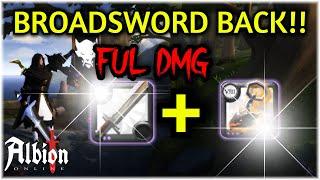 BroadSword Back!!  Full DMG BUILD - Albion Online Solo PvP|Mists of Avalon