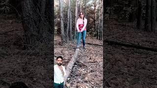 Forest GIRL wood & rope #camping#survival#bushcraft#outdoors#marusya#shiklina #asmr 🪚🪚