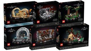 All LEGO Star Wars Diorama Collection sets 2022 - 2024 Compilation/Collection Speed Build