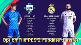 Option File PES 2021 update transfer summer V1 Free Download Gratis PS4 PS5