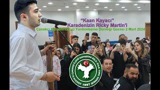 Kaan KAYACI. Dernek gecesi eğlencesin de hayranlarını coşturdu.