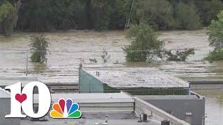 Downtown Newport evacuated after dam failure in Waterville, NC