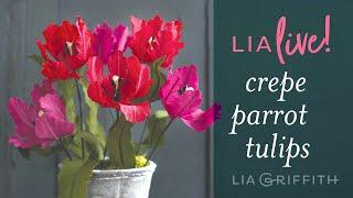 Learn How To Make Crepe Paper Parrot Tulips