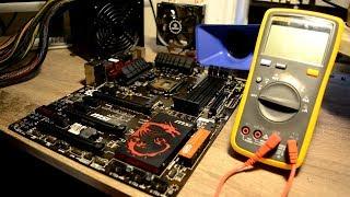 Z97-G45 desktop gaming motherboard diagnostic + repair process