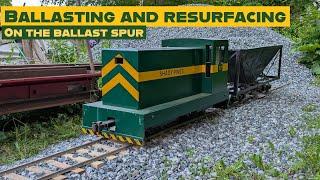 Ballast Work on the Spur – Resurfacing the Line
