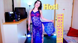 Raven Blue Sexy Dresses Try On Haul - No Panties, Transparent Lingerie Dress