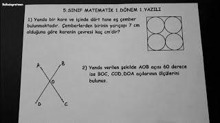 5.sınıf matematik 1.dönem 1.yazılı @Bulbulogretmen  #5sınıf #matematik #yazilivideolar #keşfet