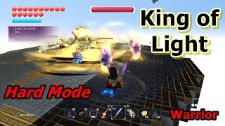 HARD MODE BOSS: King of Light | Warrior (Solo / As Hitless As Possible) - Portal Knights