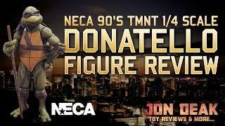 NECA 1/4 SCALE 1990 TMNT DONATELLO FIGURE ( REVIEW )