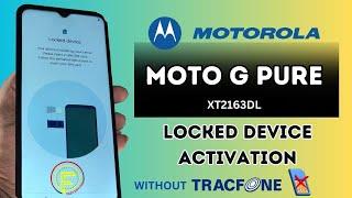 Moto G Pure Locked device Activation || XT2163Dl Locked device || Network Lock