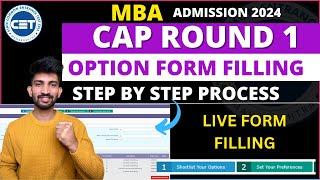 MBA Cap Round 1 Option Form Filling 2024 | How to Fill MBA Cap Round 1 Option form