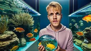 Milan speelt Aquarium Winkel Simulator