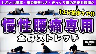 しぶとい腰痛をなくすストレッチ【毎日12分で"骨盤から背骨まで"ととのえる腰痛の治し方】