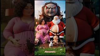 Evolution animal: baby with santa claus playing near the train tracks Alexandra #cute #cat