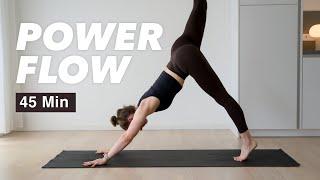 Power Flow 45 Min | Vinyasa Yoga für den ganzen Körper | Mittelstufe & Fortgeschrittene