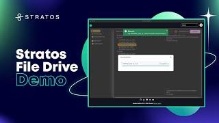 Stratos File Drive Demo - Decentralized File Storage Made Simple