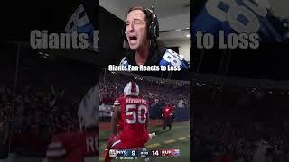 Giants Fan Reacts to *HEARTBREAKING* Loss.. 