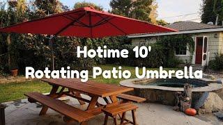 Hotime 10' Cantelever Patio Umbrella Review