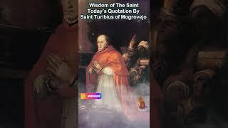 Wisdom of the Saints! Today’s Quotation by Saint Turibius of Mogrovejo 
