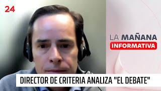 Director de Criteria Research analiza "El Debate" de precandidatos presidenciales del oficialismo