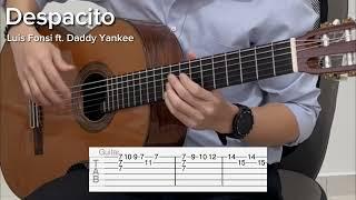 Part 1 - Despacito by Luis Fonsi ft. Daddy Yankee (EASY Guitar Tab)