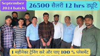 26500₹ salary 12hrs duty / September 2024 batch student Placement / Star Infotech CNC VMC Training