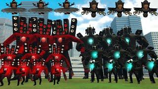 NEW TITAN CAMERAMAN MECHA BOSS AND SPEAKER MAN MECHA BOSS ARMY vs ALL SKIBIDI TOILET in Garry's Mod!