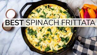 SPINACH FRITTATA | easy, healthy recipe