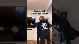 Prank on my wife! #shorts #comedy #pranks #marriedlife #marriagecomedy #broomstickchallenge #trends