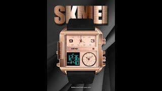 Skmei 1391 large Dial 3 time watch For Men