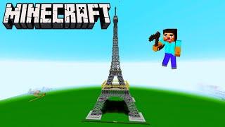 Построил Эйфелеву Башню в Майнкрафте | Built the Eiffel Tower in Minecraft