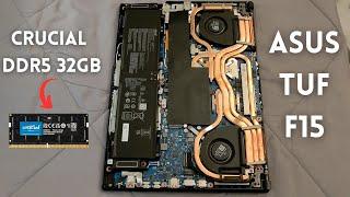 How to upgrade RAM in laptop | Changing RAM in my Laptop Asus Tuf F15 with Crucial DDR5 32GB |