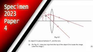 IGCSE Physics 2023 Specimen Paper 4