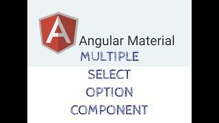 Angular Material Multiple Select Option