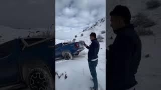 snow ️ and cars