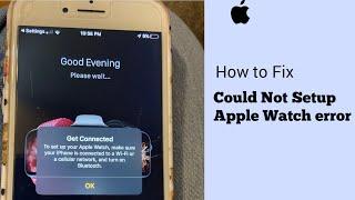 To Setup/Connect your Apple Watch Make Sure your your iPhone is Connected to a Wi-Fi or Bluetooth
